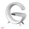 New Intelligent G Shaped LED Lamp Bluetooth Speake Wireless Charger Atmosphere Lamp App Control For Bedroom Home Decor