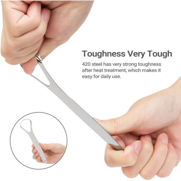 Premium Stainless Steel Tongue Cleaner (3-Pack)