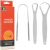 Premium Stainless Steel Tongue Cleaner (3-Pack)
